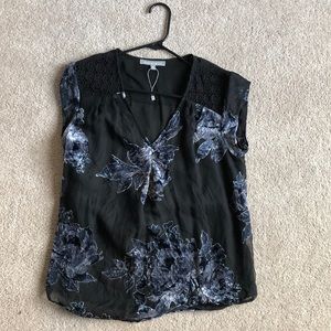 Burnout velvet Daniel Rainn blouse worn once